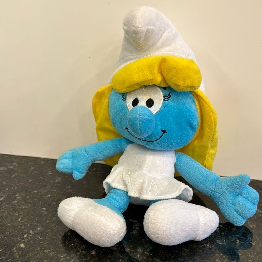 SMURFETTE Plush Doll Stuffed Toy 16” 2012 Cartoon Movie star Nanco